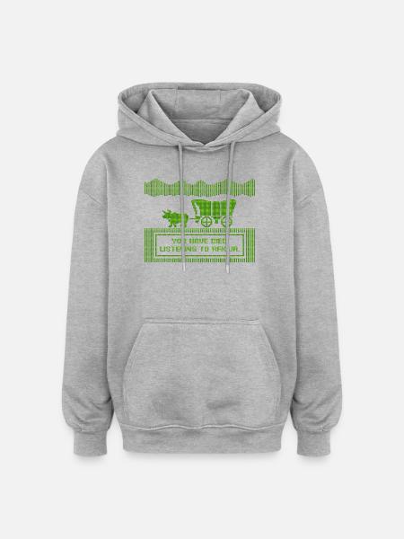 You Have Died from Listening to RFK Jr - Oversized Unisex Hoodie - heather grey