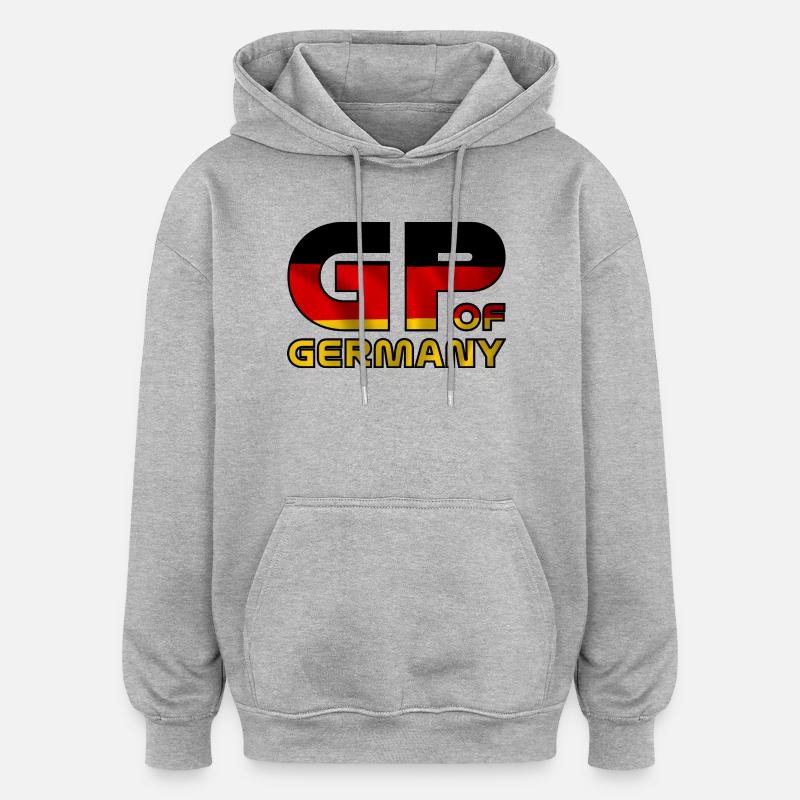 germany_gp - Sweat à capuche oversize unisexe - gris chiné
