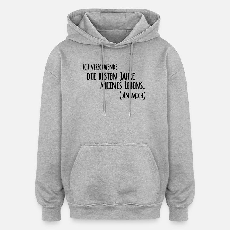 Les meilleures années - Sweat à capuche oversize unisexe - gris chiné