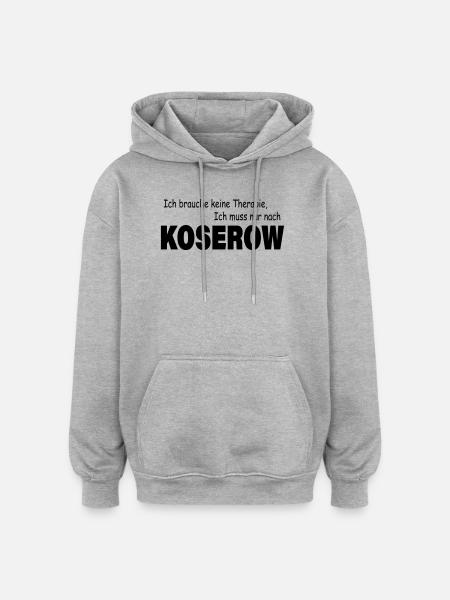 Therapy KOSEROW - Oversized Unisex Hoodie - heather grey