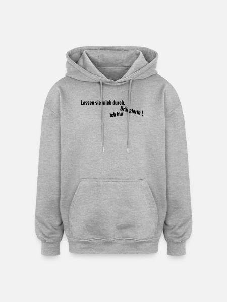Draenglerin - Oversized Unisex Hoodie - Grau meliert