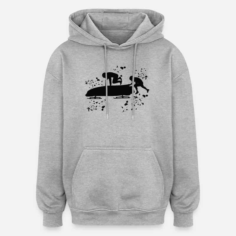 Bobsleigh Two-man Bobsleigh - Oversized Unisex Hoodie - heather grey