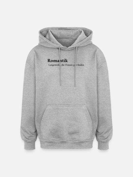 Romance Definition - Oversized Unisex Hoodie - heather grey