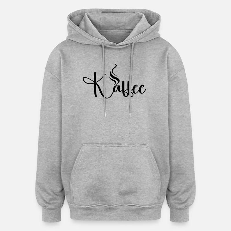 Kaffe_Motiv - Sweat à capuche oversize unisexe - gris chiné