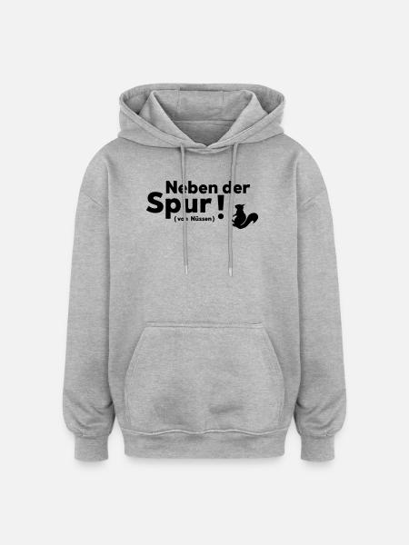 Off the track - Oversized Unisex Hoodie - heather grey