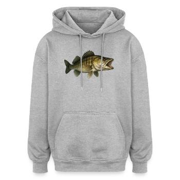 Zander - Oversized Unisex Hoodie - Grau meliert - Vorne - Noah (186cm)