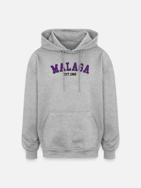 Malaga Est. 1965 - Oversized Unisex Hoodie - heather grey