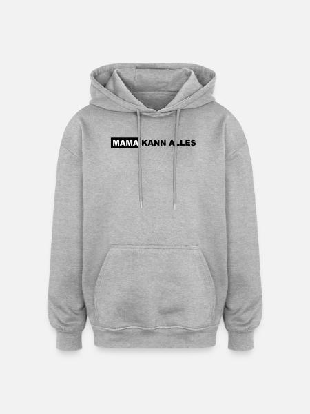 Mom can do everything Lettering - Oversized Unisex Hoodie - heather grey