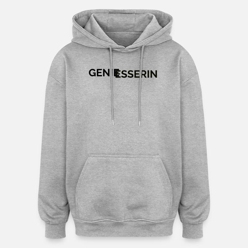 Connaisseur - Sweat à capuche oversize unisexe - gris chiné