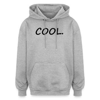 COOL - Oversized Unisex Hoodie - Grau meliert - Vorne - Noah (186cm)