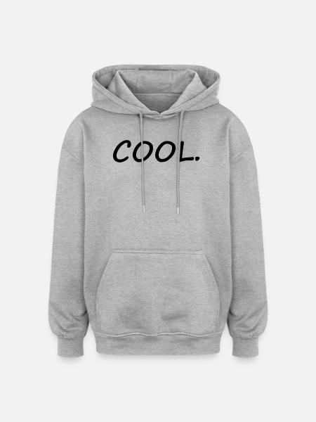 Refroidir - Sweat à capuche oversize unisexe - gris chiné