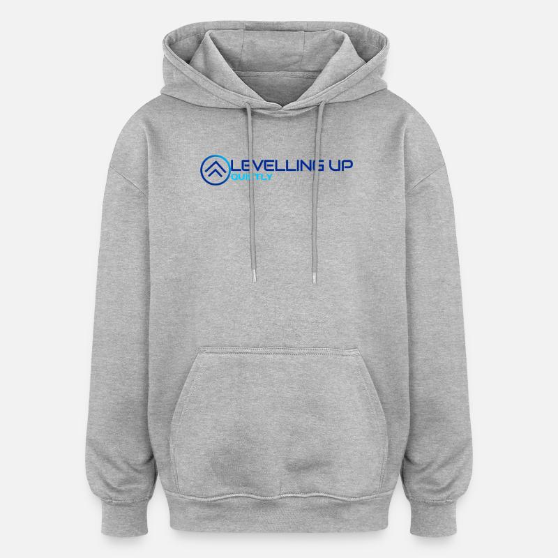 Mise à niveau silencieuse Design - Sweat à capuche oversize unisexe - gris chiné