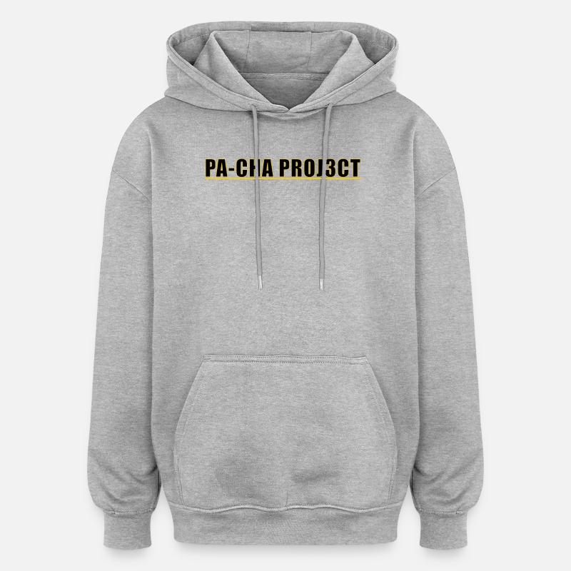 PA-CHA PROJ3CT - Sweat à capuche oversize unisexe - gris chiné