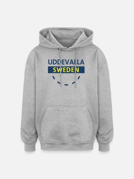 Nordic Sweden Emblem Circle - Oversized Unisex Hoodie - heather grey
