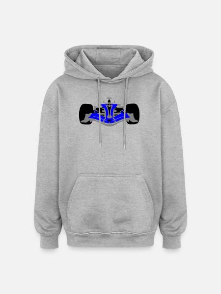 bolide - Sweat à capuche oversize unisexe - gris chiné