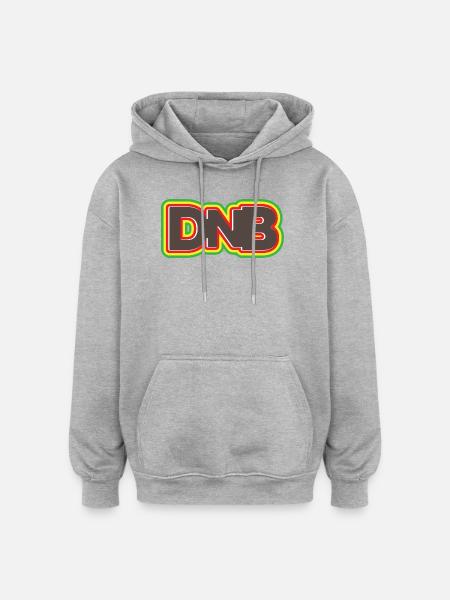 DNB Red Yellow Green Smooth Remix Junglist - Oversized Unisex Hoodie - heather grey