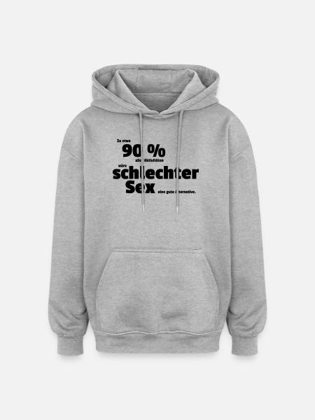 Bad Sex - Oversized Unisex Hoodie - heather grey