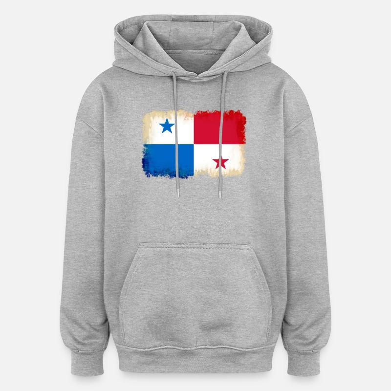 Panama en tant que Panama - Sweat à capuche oversize unisexe - gris chiné