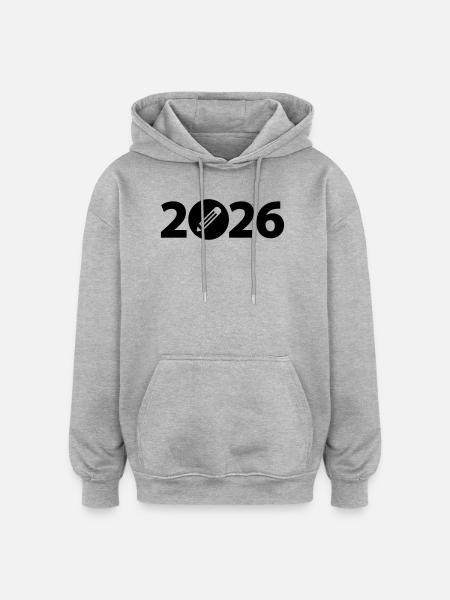 Writer 2026, Student 2026, Student 2026 - Oversized Unisex Hoodie - heather grey