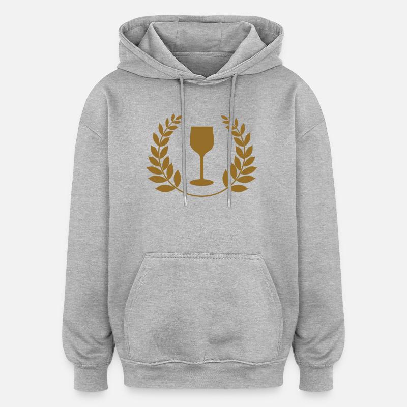 Le vrai Ballon d’Or - Sweat à capuche oversize unisexe - gris chiné