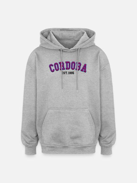 Cordoba Est 1995 - Oversized Unisex Hoodie - heather grey