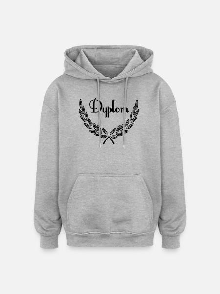 dyplom - Oversized Unisex Hoodie - heather grey