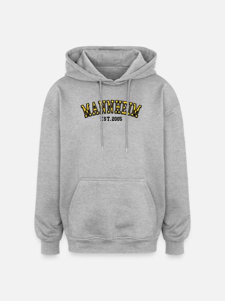 Mannheim Est 2005 - Oversized Unisex Hoodie - heather grey