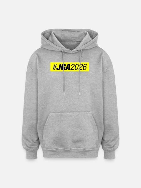 Jga 2026 Bachelor Party - Oversized Unisex Hoodie - heather grey