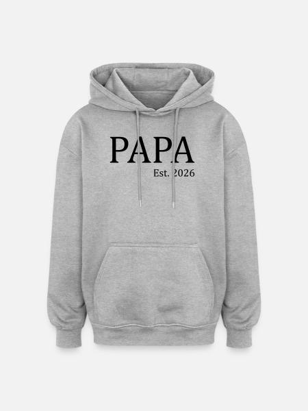 Dad 26 - Oversized Unisex Hoodie - heather grey
