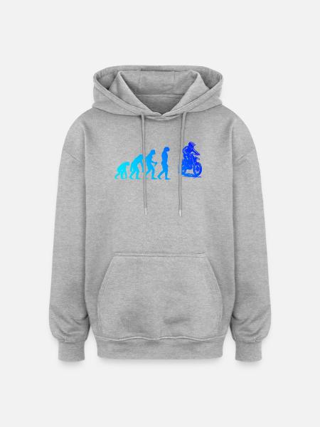 A must-have for real motocross - Oversized Unisex Hoodie - heather grey