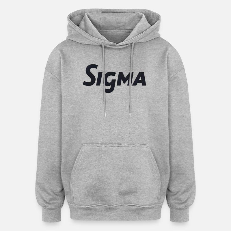 Segma - Sweat à capuche oversize unisexe - gris chiné