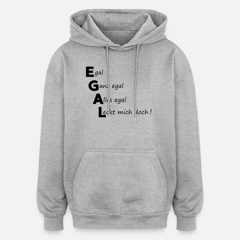 all the same - Oversized Unisex Hoodie - heather grey