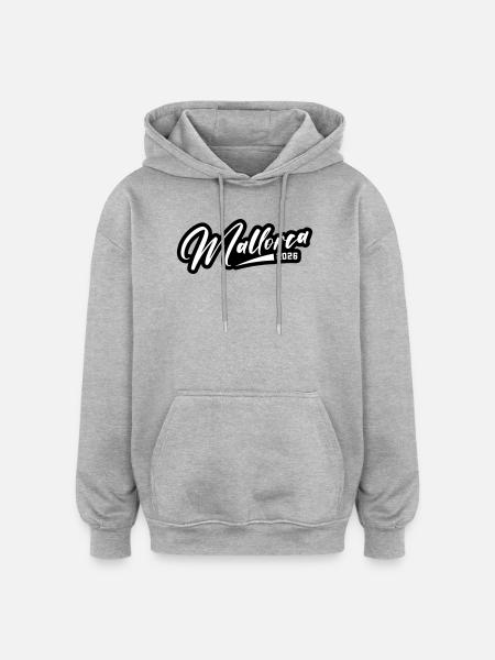 Mallorca 2026 lettering - Oversized Unisex Hoodie - heather grey