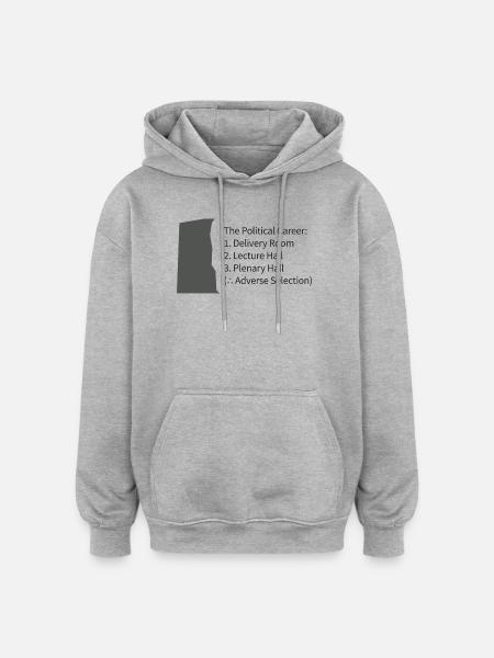 Political Career: Delivery to Plenary - Oversized Unisex Hoodie - heather grey