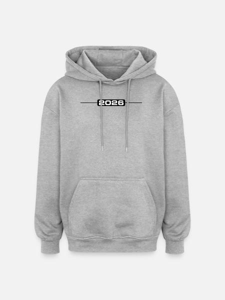 Élément Stroke 2026 - Sweat à capuche oversize unisexe - gris chiné