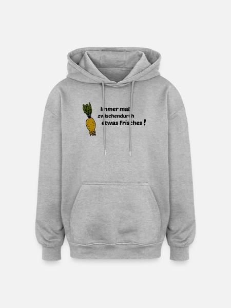 Always something fresh - Oversized Unisex Hoodie - heather grey