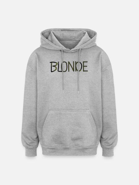 Blonde - Oversized Unisex Hoodie - heather grey