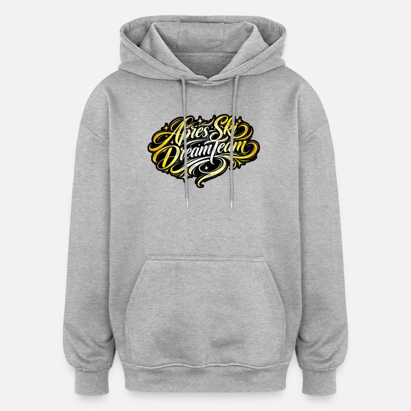 Après Ski Dream Team - Sweat à capuche oversize unisexe - gris chiné