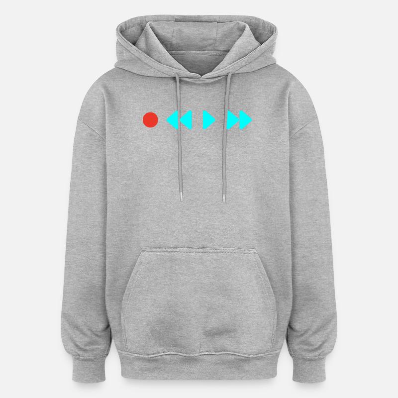 Enfants sur cassette - Sweat à capuche oversize unisexe - gris chiné