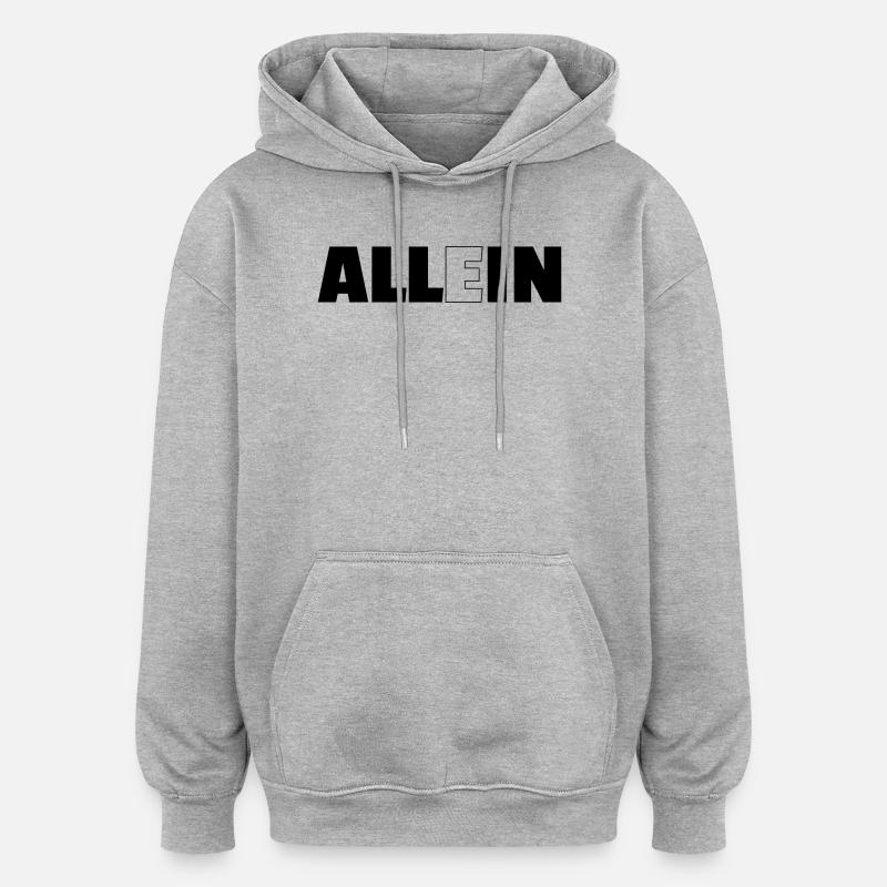 tout compris - Sweat à capuche oversize unisexe - gris chiné