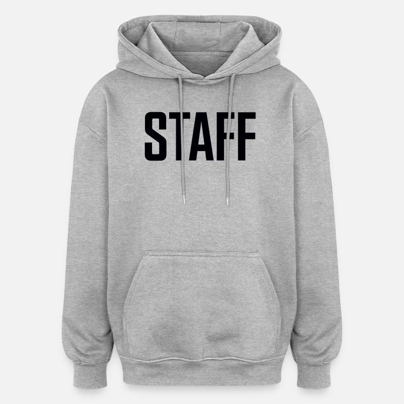 Emblema del bastón - Sudadera con capucha oversize unisex - gris jaspeado