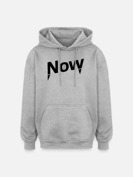 NOW - Jetzt Motivation Sport - Oversized Unisex Hoodie - heather grey