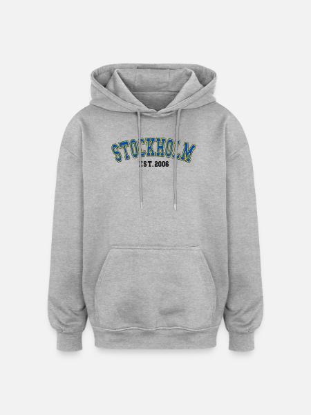 Stockholm Est. 2006 - Oversized Unisex Hoodie - heather grey