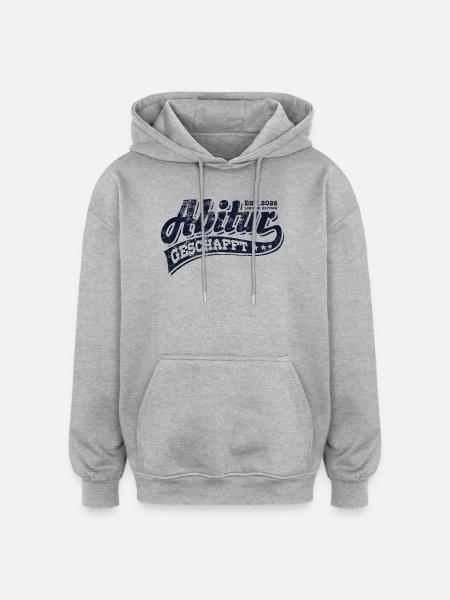 Abi Est 2026 - Abitur - Gift - Oversized Unisex Hoodie - heather grey
