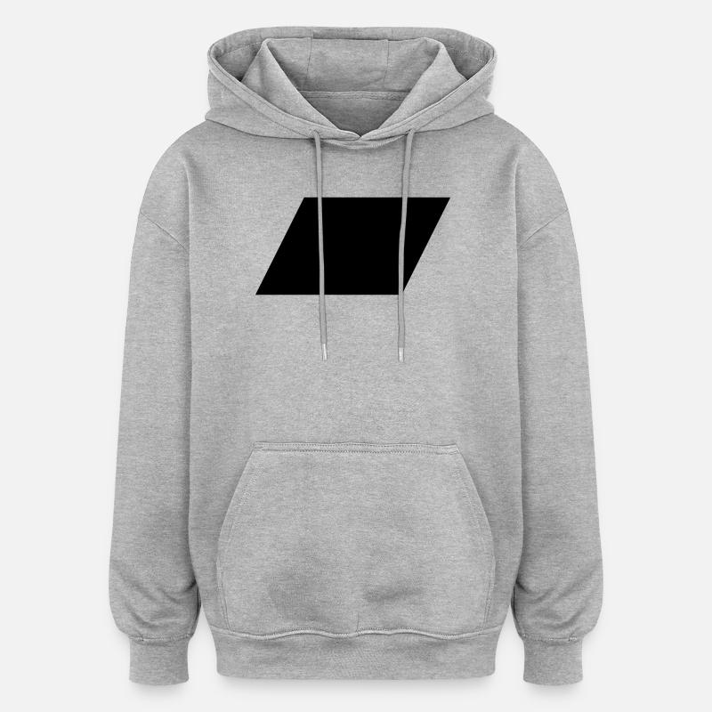 Parallelogram - Oversized Unisex Hoodie - heather grey