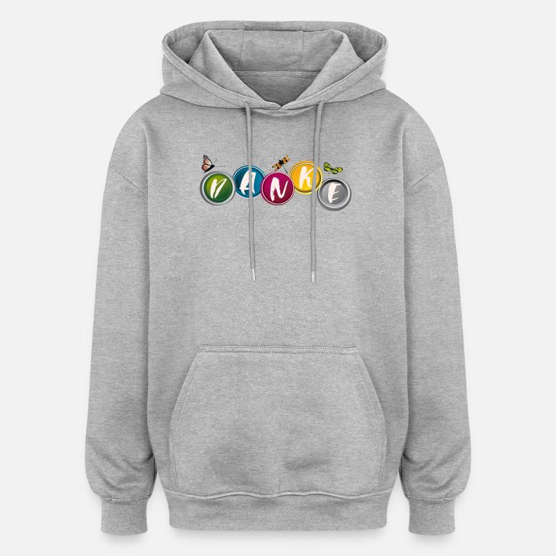 Merci - Sweat à capuche oversize unisexe - gris chiné