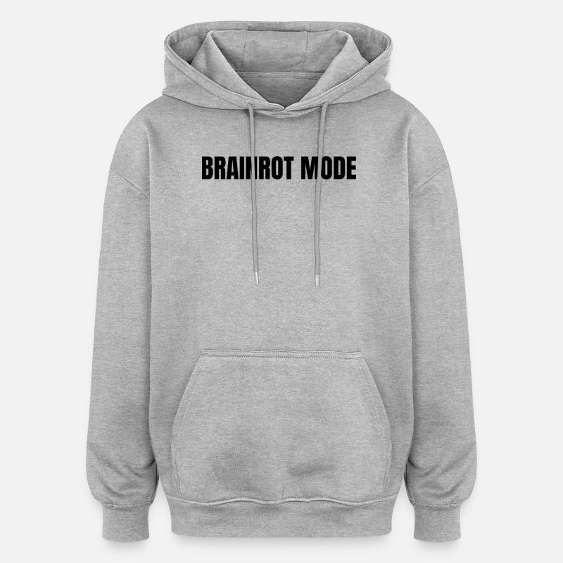 confusion - Sweat à capuche oversize unisexe - gris chiné