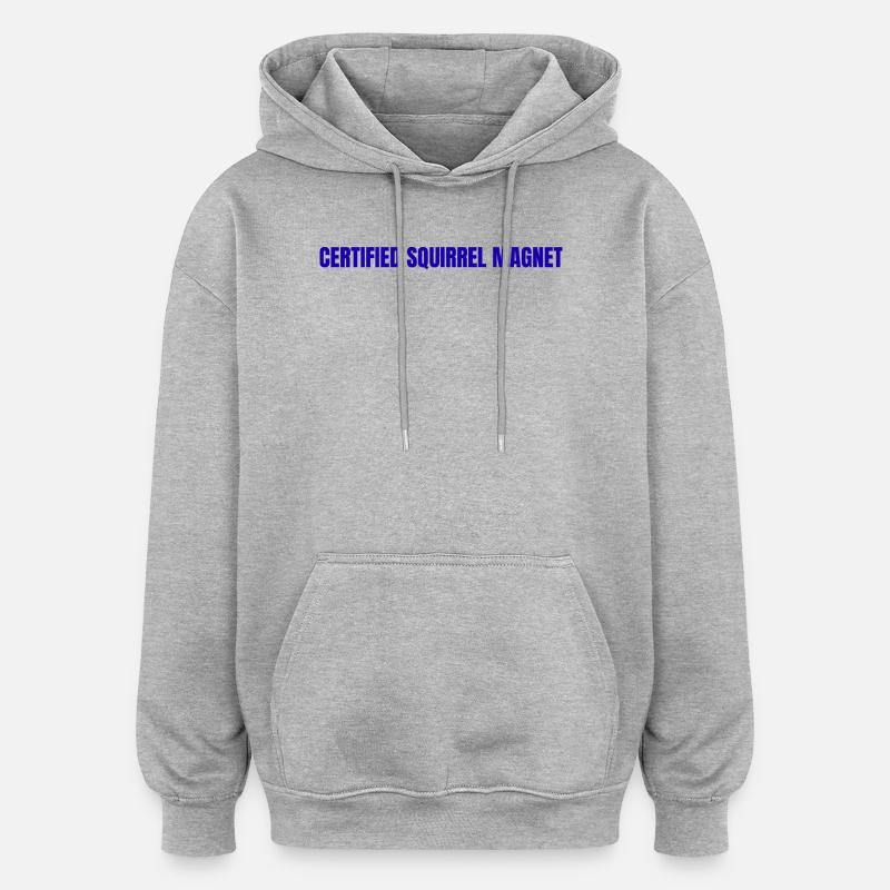 unique - Sweat à capuche oversize unisexe - gris chiné