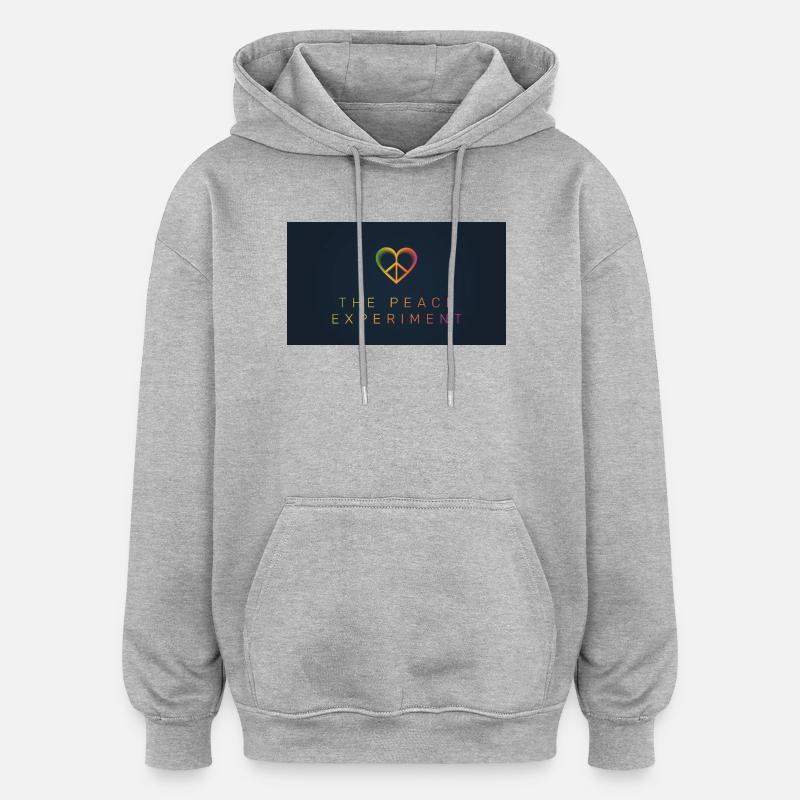 L’Expérience de la Paix - Sweat à capuche oversize unisexe - gris chiné
