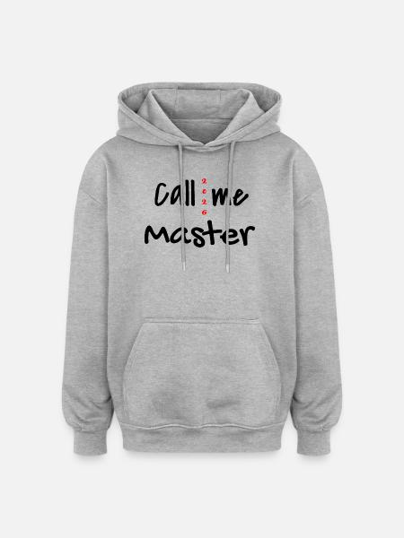 Master 2026 Graduation Graduation - Oversized Unisex Hoodie - heather grey